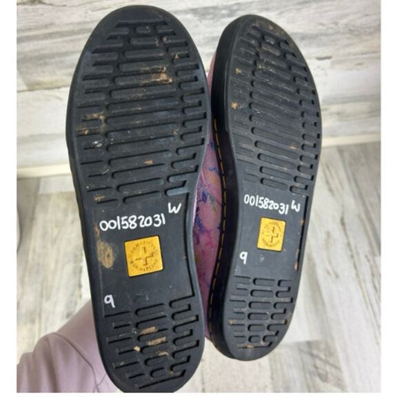 Dr. Martens Women’s 9 Pink Purple 1460 Pascal Confetti Suede Lace-Up Combat Boot - Picture 10 of 10